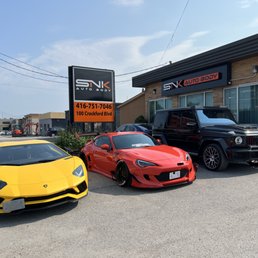 Exterior outside entrance of SNK Auto Body - Scarborough, Ontario Exterior outside entrance of SNK Auto Body - Scarborough, Ontario