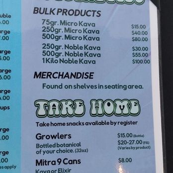 The Kava Bar - Menu - Coffee & Tea Near Me - Fort Worth, Texas The Kava Bar - Menu - Coffee & Tea Near Me - Fort Worth, Texas