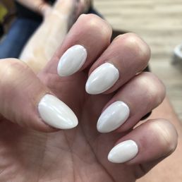 White dip with chrome. White dip with chrome.
