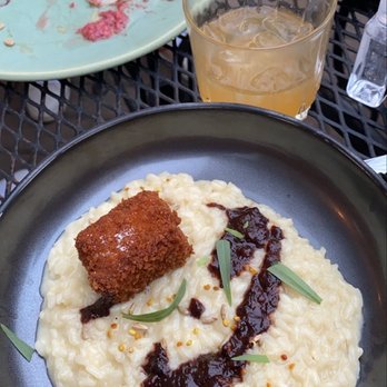 Table, Donkey and Stick - Risotto with pork belly - Modern European Near Me - Chicago, Illinois
