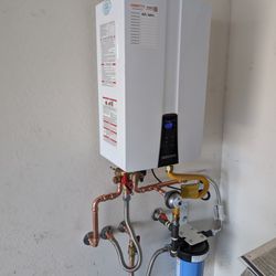 Charity's Plumbing Solutions - Charity's Plumbing Solutions has successfully completed another job! We installed a tankless water heater for our client in L...