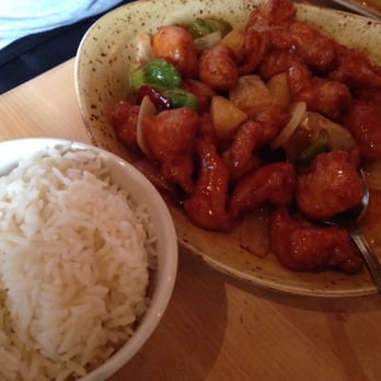 P.F. Chang's - sweet & sour chicken -- again, ZERO flavor. got more rice than chicken sadly :( - Chinese Near Me - Dayton, Ohio P.F. Chang's - sweet & sour chicken -- again, ZERO flavor. got more rice than chicken sadly :( - Chinese Near Me - Dayton, Ohio