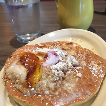 Snooze, an A.M. Eatery - Fresh peach pancake - Breakfast & Brunch Near Me - Orange, California