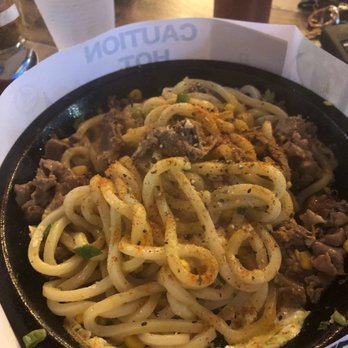 Sizzling Lunch - Beef udon all mixed up - Japanese Near Me - San Jose, California Sizzling Lunch - Beef udon all mixed up - Japanese Near Me - San Jose, California