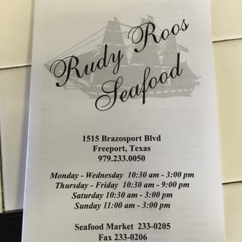 Rudy Roo's Seafood - Seafood Near Me - Freeport, Texas Rudy Roo's Seafood - Seafood Near Me - Freeport, Texas