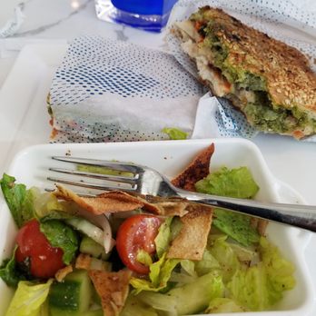 Cafe Fili - Now this salad comes with the sandwich it's just a little something something the other salads are humongous - Mediterranean Near Me - Washington, DC, District of Columbia