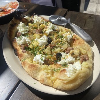 Montesacro Marina - Potato sausage pinsa - Italian Near Me - San Francisco, California