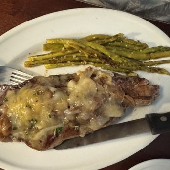 The Vault Restaurant & Cocktail Lounge - French Onion New York Strip with Asparagus - Cocktail Bars Near Me - Dubuque, Iowa The Vault Restaurant & Cocktail Lounge - French Onion New York Strip with Asparagus - Cocktail Bars Near Me - Dubuque, Iowa