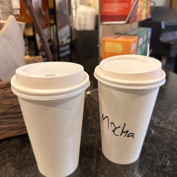 Coffeelands - Medium Americano and Mocha. Both solid options. - Coffee & Tea Near Me - Clinton, Massachusetts