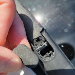 Evergreen Express Car Wash - Rear wiper arm broken from excessive force during car wash