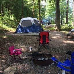 Our campsite, awesome thing is you can see pictures of each campsite when you are reserving! Our campsite, awesome thing is you can see pictures of each campsite when you are reserving!