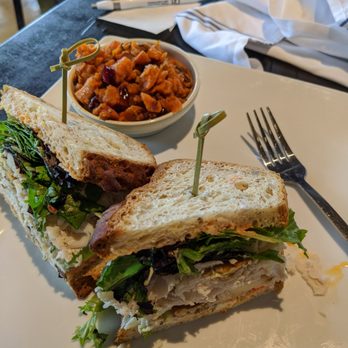 Liberty Market - Picnic Sandwich on gf bread with side of sweet potato salad - New American Near Me - Gilbert, Arizona
