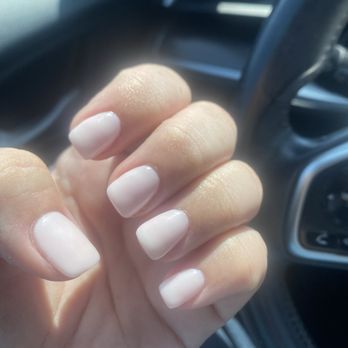 Q Nails & Spa 2 - Dip manicure in pearly pink, 777.  I love it! - Nail Salons Near Me - Swansea, Massachusetts
