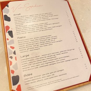 Via Sophia - Menu - Italian Near Me - Washington, DC, District of Columbia Via Sophia - Menu - Italian Near Me - Washington, DC, District of Columbia
