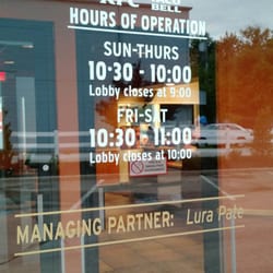 KFC - Hours kfc/taco bell