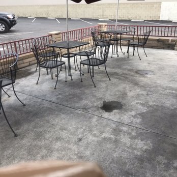 Fuji Grill - Back Patio (pressure hose puddles) - Japanese Near Me - Orange, California