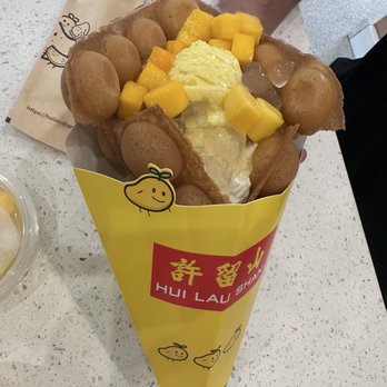 Hui Lau Shan - Bubble waffle - Desserts Near Me - Austin, Texas