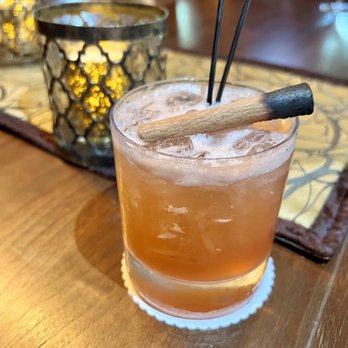 Maison Pucha Bistro - Smoky old fashioned - French Near Me - Houston, Texas Maison Pucha Bistro - Smoky old fashioned - French Near Me - Houston, Texas