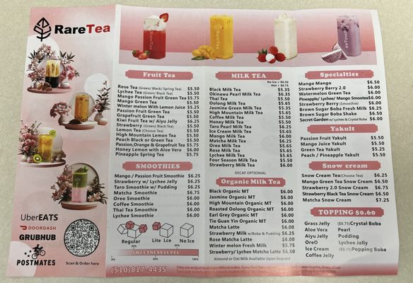 Menu photo 1 RareTea Oakland, CA
