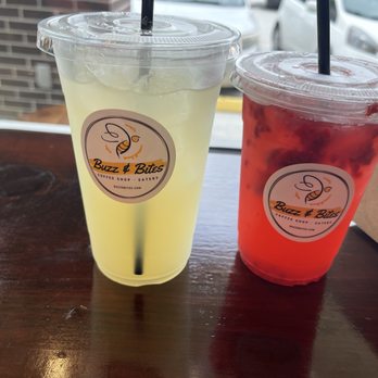 Buzz & Bites - Homemade lemonade / raspberry lemonade yummy !! - Coffee & Tea Near Me - Houston, Texas