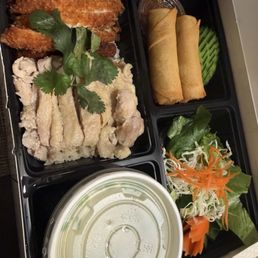 Have you ever seen a better looking to-go meal?? Combo 3 Combination chicken with Ginger rice. Have you ever seen a better looking to-go meal?? Combo 3 Combination chicken with Ginger rice.