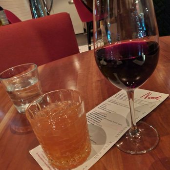 Nook - " Paper Plane " with a Merlot blend - Pizza Near Me - Vancouver, British Columbia