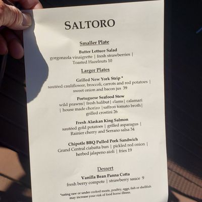 Menu photo 7 Saltoro Seattle, WA Menu photo 7 Saltoro Seattle, WA