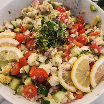 Mangia Kitchen - Private Chef Katie Cellucci prepares Mediterranean Ceviche. - Personal Chefs Near Me