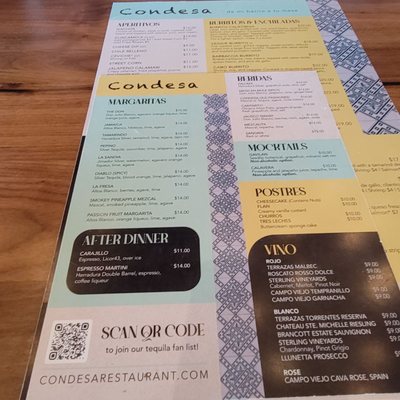 Menu photo 4 Condesa - Watertown Watertown, MA