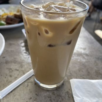 Cafe Topes - Regular iced latte with oat milk - Coffee & Tea Near Me - Carlsbad, California