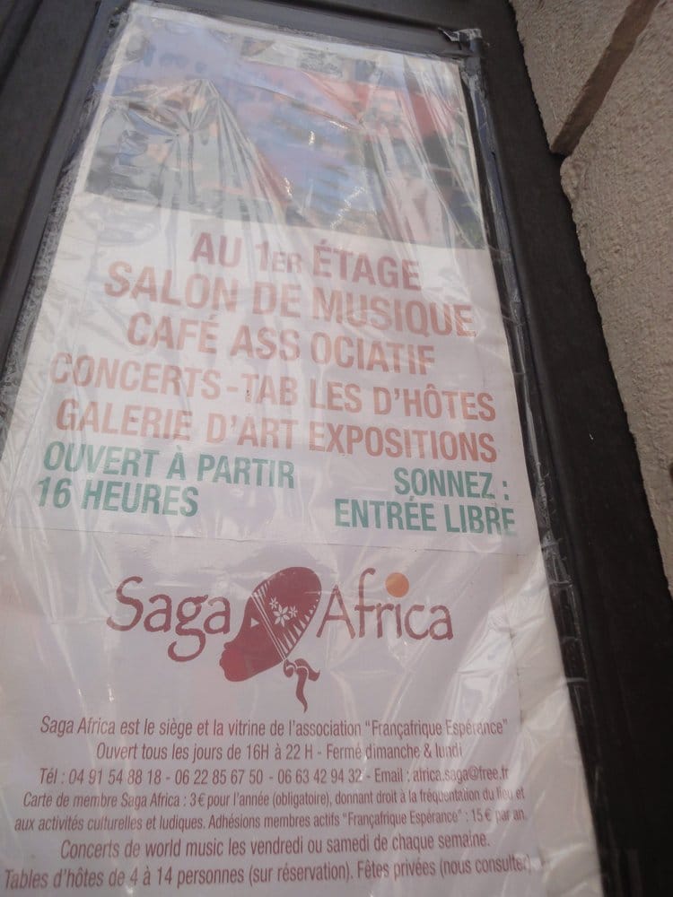 SAGA AFRICA 21 rue Francis Davso, Marseille, France Music Venues Yelp