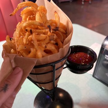 Happy Valley Arcade Bar - Curly fries!!!!!! - Bars Near Me - Beacon, New York