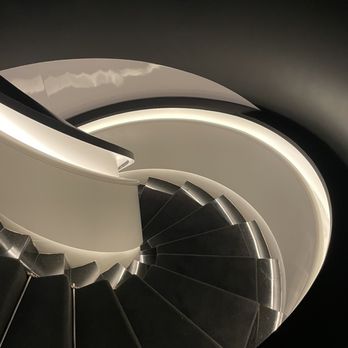 Le Jardinier - Sculptural Staircase connecting the two restaurants - French Near Me - Miami, Florida