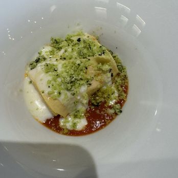 Cucina Lab Torino - A chef special! like a Rotolo stuffed with cheese and basil on a tomato/béchamel sauce topped with a mixture of basil parm cheese - Wine Tasting Classes Near Me - Troy, Michigan Cucina Lab Torino - A chef special! like a Rotolo stuffed with cheese and basil on a tomato/béchamel sauce topped with a mixture of basil parm cheese - Wine Tasting Classes Near Me - Troy, Michigan