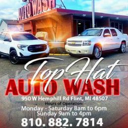 Exterior photo of Top Hat Auto Wash - Flint, Michigan Exterior photo of Top Hat Auto Wash - Flint, Michigan