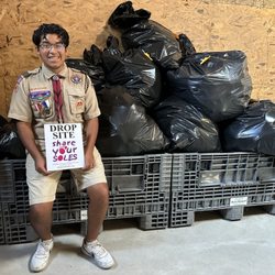 Share Your Soles Foundation - Our 35th young man earning his Eagle Service Project award through Share Your Soles