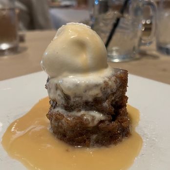 Central Park Bistro - Warm Toffee Bread Pudding - New American Near Me - San Mateo, California