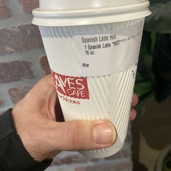 7 Leaves Cafe - Large Spanish Latte Hot - Bubble Tea Near Me - Cupertino, California