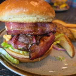 Timbers Roadhouse - The Roadhouse burger.