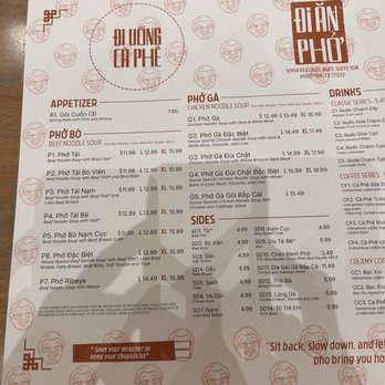 Di An Pho - Menu - Noodles Near Me - Houston, Texas