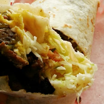 El Burrito Amigo - carne asada with everything & chile verde sauce. - Mexican Near Me - Chicago, Illinois