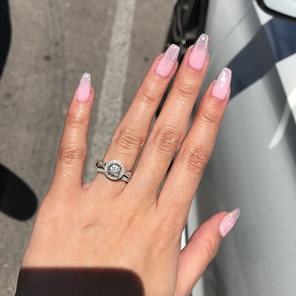 Nail Tech - Love love love! Holographic fade tips by Katie! - Nail Salons Near Me - Henderson, Nevada