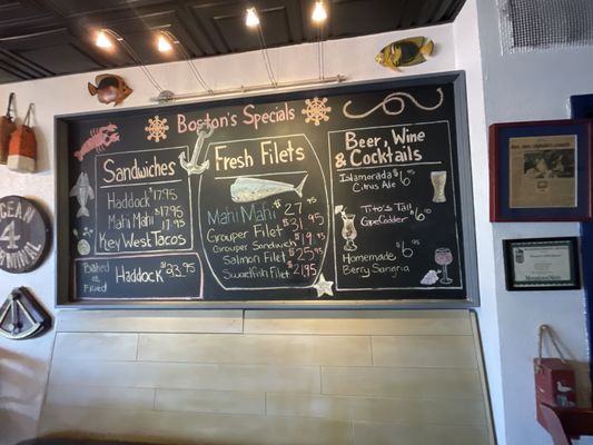 Menu photo 3 Boston's Fish House New Smyrna Beach, FL