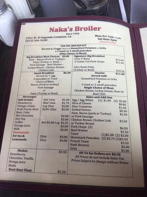 Menu photo 3 Naka's Broiler Compton, CA Menu photo 3 Naka's Broiler Compton, CA