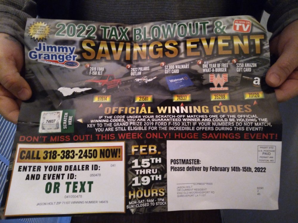 JIMMY GRANGER USED CARS Updated August 2024 1010 Shreveport Barksdale Hwy, Shreveport