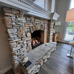 Gas log installation for a customers beautiful fireplace.