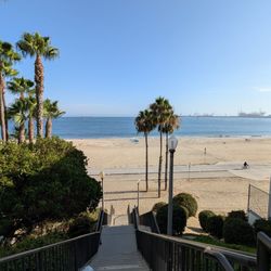 View of the beach from between 1900 Ocean and Beach Villas
