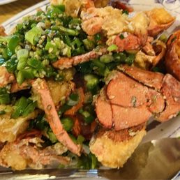 Salt and pepper lobster