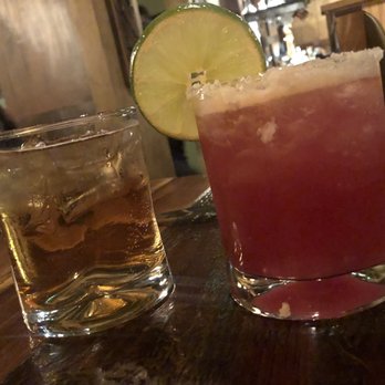 Broken Bit Steakhouse - Whiskey ginger and a pink palomino - Steakhouses Near Me - Quartz Hill, California