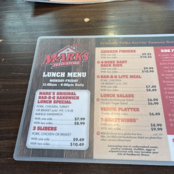 Mark's Feed Store - menu and prices - Barbeque Near Me - Elizabethtown, Kentucky Mark's Feed Store - menu and prices - Barbeque Near Me - Elizabethtown, Kentucky